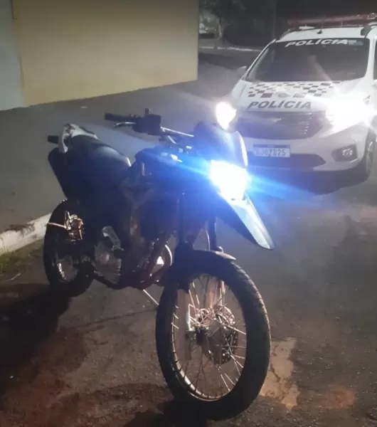 Polícia Militar recupera motocicleta furtada com adolescente em Ourinhos