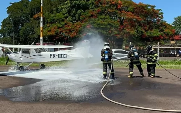 Simulado de acidente aeronáutico com participação de equipes de emergência é realizado com sucesso em Ourinhos 
