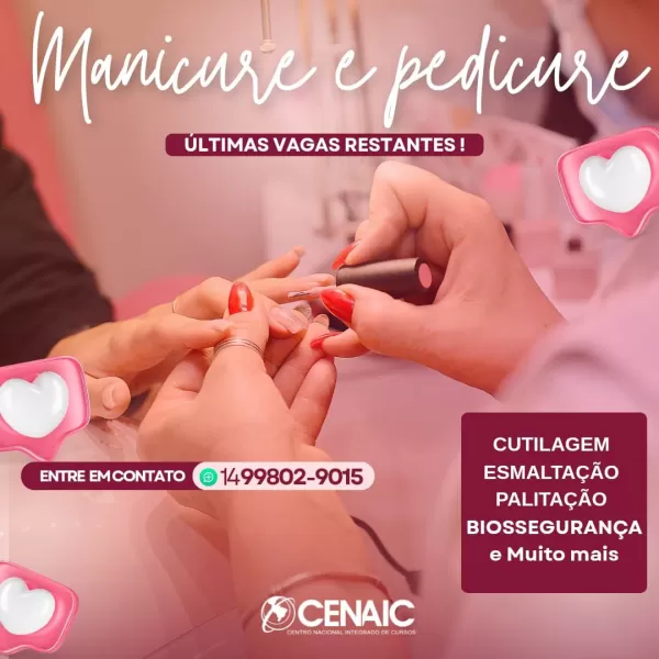 Cenaic Ourinhos oferece curso de Manicure com foco em empregabilidade e independência financeira