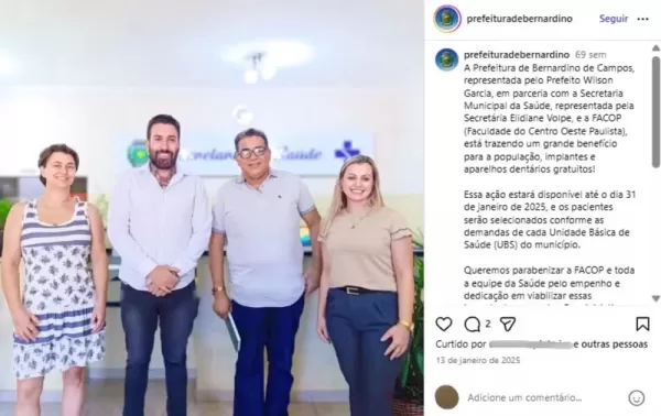 Justiça condena Prefeitura de Bernardino de Campos e faculdade por mutirão odontológico incompleto