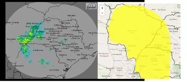 Ourinhos tem previsão de chuvas e Paraná volta a ter alerta de tempestade