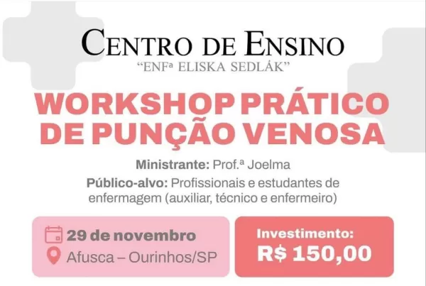 Centro de Ensino da Santa Casa de Ourinhos promove Workshop Prático de Punção Venosa