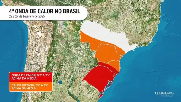 Rio Grande do Sul enfrenta terceira onda de calor do ano com temperaturas próximas de 40°C