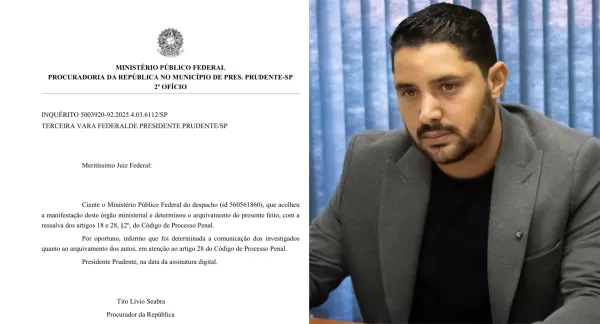 MPF arquiva inquérito e afasta suspeitas contra prefeito de Ourinhos