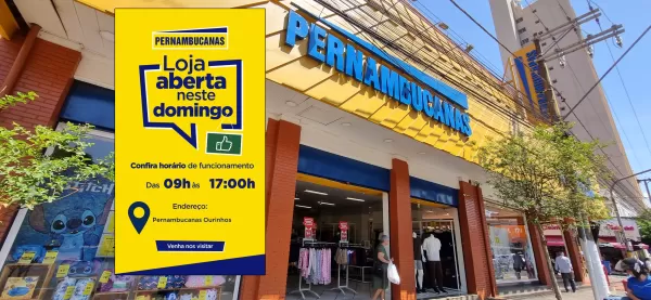 Pernambucanas de Ourinhos abre neste domingo, 28, com ofertas especiais
