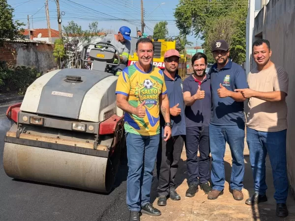Salto Grande inicia a maior obra de recapeamento da história com investimento superior a R$8 milhões