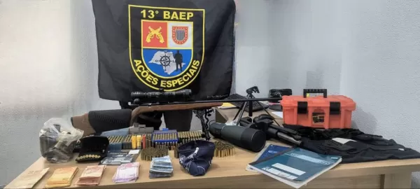 Polícia Militar cumpre mandado de busca e apreensão e BAEP encontra armas e munições em Chavantes