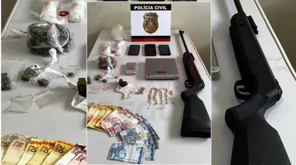 Polícia Civil de Ipaussu prende casal por tráfico de drogas e associação criminosa