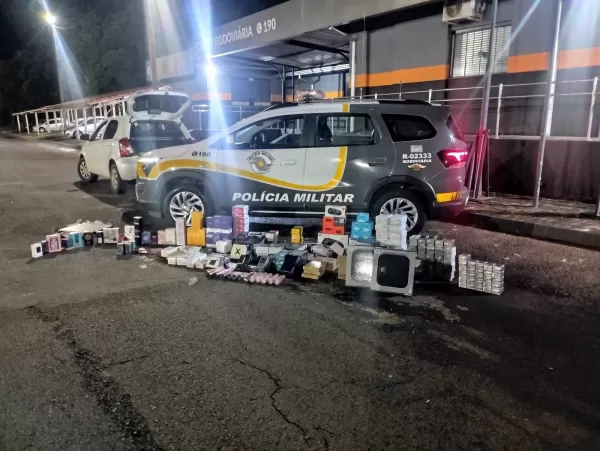 TOR e FICCO apreendem cerca de 300 produtos contrabandeados na SP-270 em Salto Grande; prejuízo ao crime é de R$ 150 mil