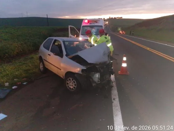 Colisão frontal na BR-369 entre Cambará e Andirá deixa três mortos e mobiliza equipes de resgate