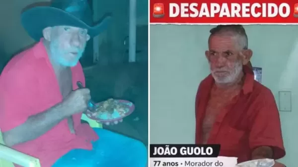 Idoso de 77 anos está desaparecido há dias após sair de casa em Sabino