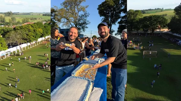 Prefeito Felipe Biba abre comemorações dos 135 anos de São Pedro do Turvo com tradicional corte do bolo