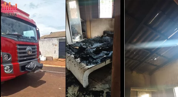 Casa é destruída por incêndio em Ourinhos; família perde quase tudo e pede ajuda