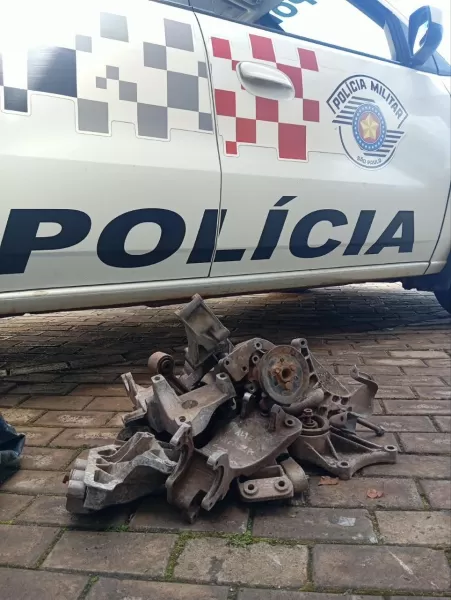 Pedreiro é preso após invadir ferro-velho e furtar 15 peças de motores de carros em Ourinhos