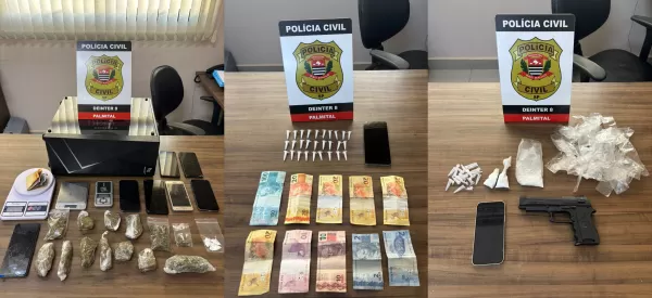 Polícia Civil deflagra Operação Cronos e prende três suspeitos por tráfico de drogas em Palmital