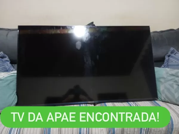 TV de 55 polegadas da APAE é furtada, mas aparelho é recuperado no mesmo dia em Chavantes 