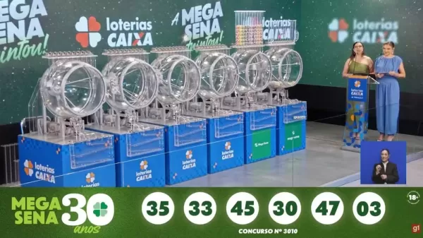 Mega-Sena de 30 anos paga R$ 336 milhões e duas apostas dividem prêmio milionário