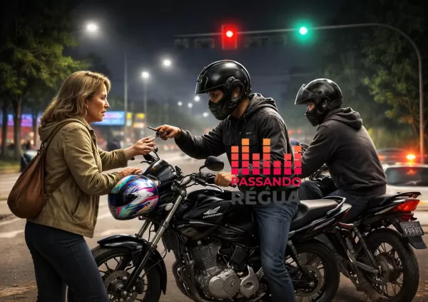 Mulher tem moto roubada no Centro de Ourinhos; veículo é recuperado horas depois na BR-153