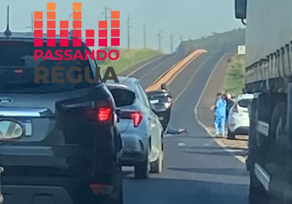 Veículo capota na SP-270 em Canitar 