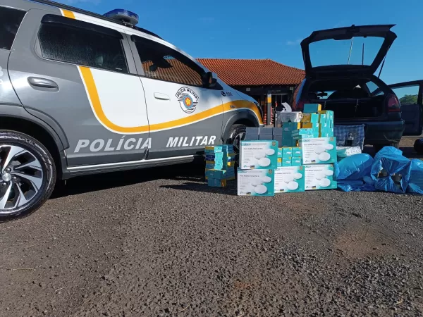 Policiamento Rodoviário apreende R$ 40 mil em eletrônicos estrangeiros e registra caso de descaminho em Palmital