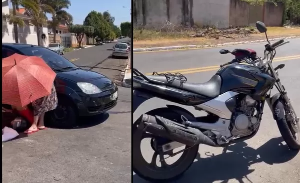 Motociclista fica ferida em acidente no Jardim Ouro Verde, em Ourinhos