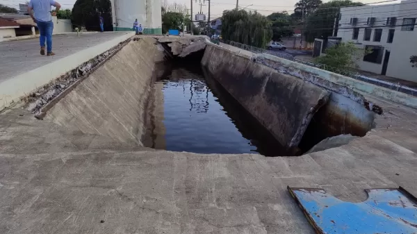 Desabamento de laje em reservatório causou desabastecimento em Ourinhos