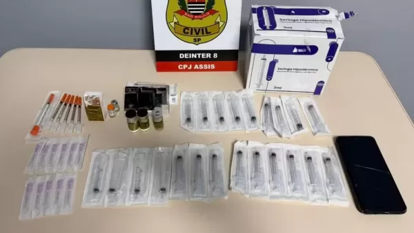 Homem é preso por comercializar e aplicar medicamento controlado sem acompanhamento médico em Assis