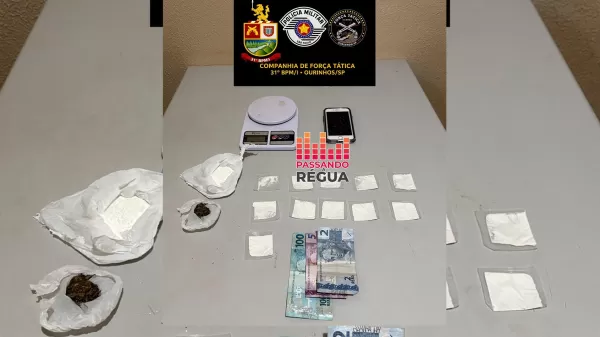 Homem de 32 anos é preso por tráfico de drogas após denúncia e diligência policial em Ourinhos