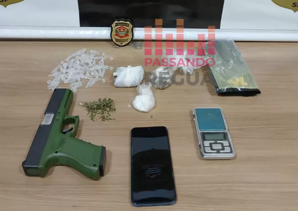 Polícia Civil prende homem em flagrante por tráfico de drogas no bairro Jim Ville em Canitar
