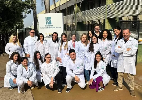 Alunos de Biomedicina da UNIFIO realizam visita técnica ao Hemocentro da FAMEMA