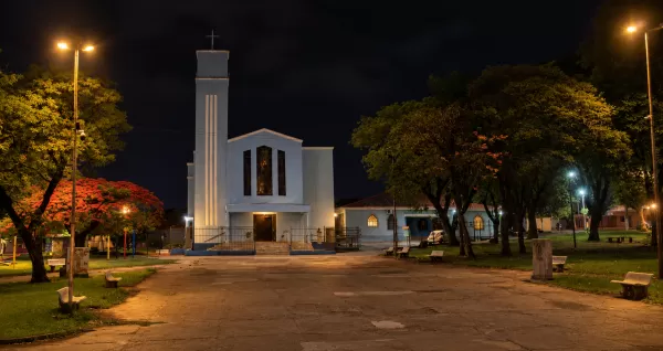 Jovem é preso após furtar tapete de residência e se esconder em igreja em Santa Cruz do Rio Pardo