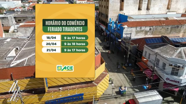 Comércio de Ourinhos funciona no feriado de Tiradentes