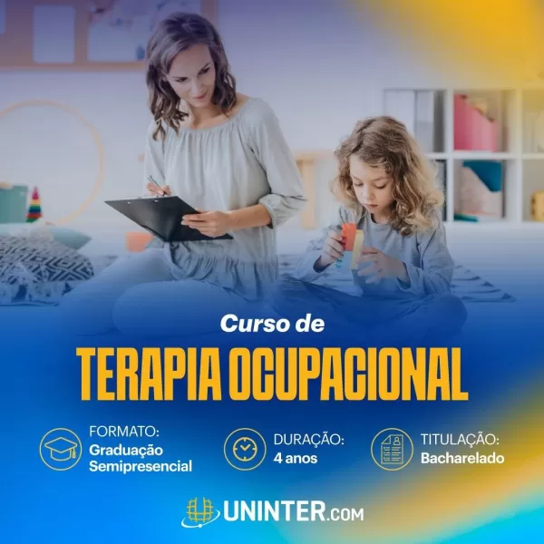 UNINTER Ourinhos oferece graduação em Terapia Ocupacional, uma das áreas mais procuradas da saúde