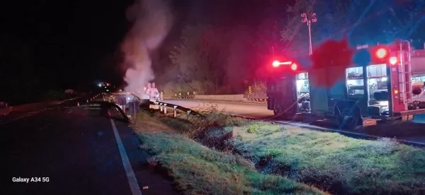 Motorista morre carbonizado em grave acidente com carreta-tanque no norte do Paraná