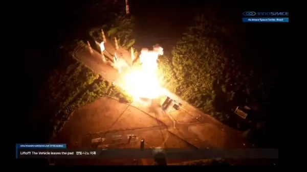 Foguete sul-coreano HANBIT-Nano explode após lançamento no Centro de Alcântara, no Maranhão