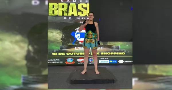 Ourinhense Isabela Anholeto é bicampeã Brasileira de Muay Thai