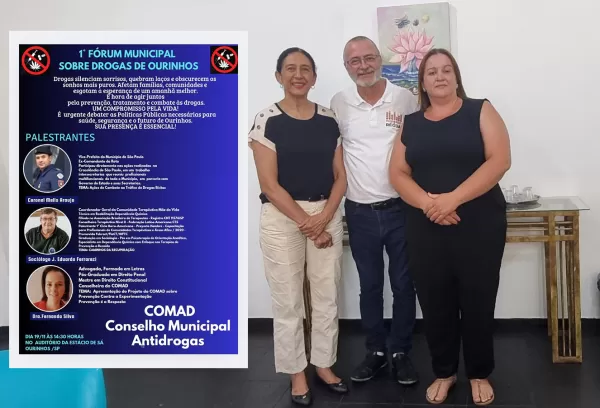 Ourinhos realiza 1º Fórum Municipal sobre Drogas no dia 19 de novembro