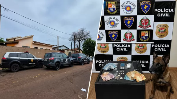 DISE e BAEP prendem casal por tráfico de drogas e associação para o tráfico no Jardim Paris, em Ourinhos