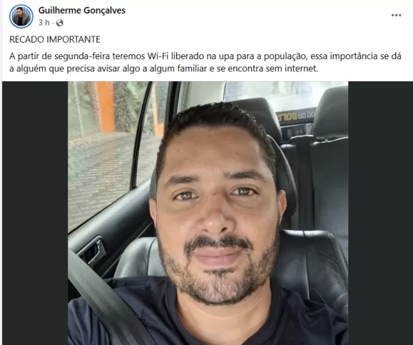 Prefeitura de Ourinhos anuncia Wi-Fi gratuito para pacientes e acompanhantes na UPA a partir de segunda-feira