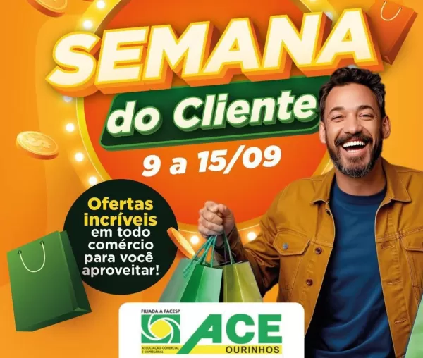 Semana do Cliente começa com descontos imperdíveis no comércio de Ourinhos 