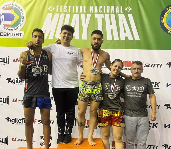 Atletas de Ourinhos conquistam medalhas de prata no Festival Nacional de Muay Thai