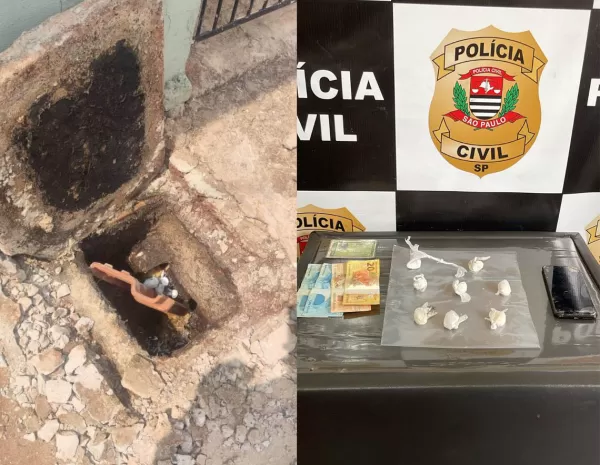 Homem é preso por tráfico em Salto Grande após tentar se desfazer da droga no vaso sanitário de casa