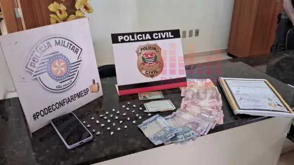 Casal é preso por tráfico de drogas e associação ao tráfico em São Pedro do Turvo