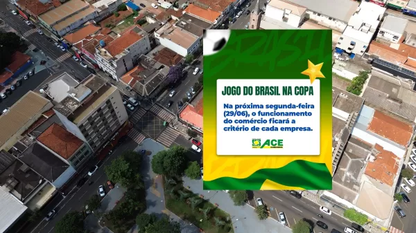 Funcionamento do comércio de Ourinhos no jogo do Brasil ficará a critério de cada empresa