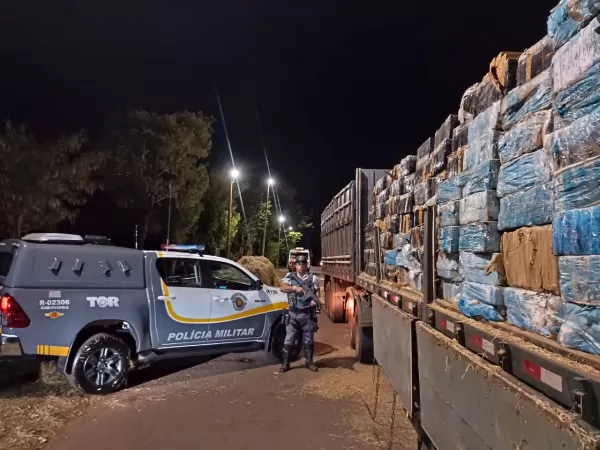 Polícia Rodoviária apreende quase duas toneladas de maconha em Ourinhos; motorista foi preso