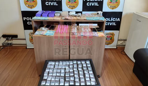 Grande operação contra o tráfico em Salto Grande termina com três presos e apreensão de drogas