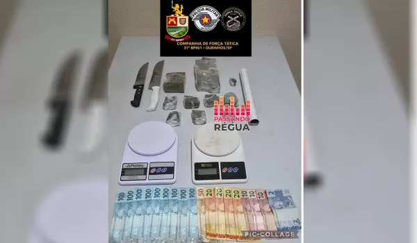 Jovem é preso por tráfico após reagir à abordagem e ferir policiais em Ourinhos