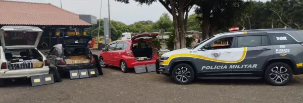 Policiamento Rodoviário prende três indivíduos por descaminho em Paraguaçu Paulista