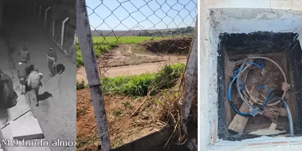 VÍDEO: Câmeras de segurança flagram furto de 1 km fios de cobre em indústria metalúrgica em Ourinhos