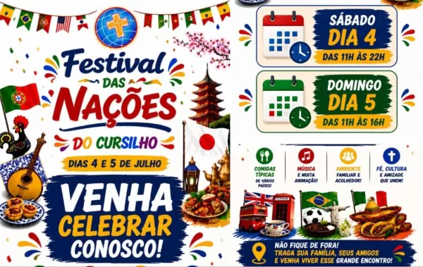 Festival das Nações do Cursilho reúne famílias, cultura, gastronomia e fé neste final de semana em Ourinhos